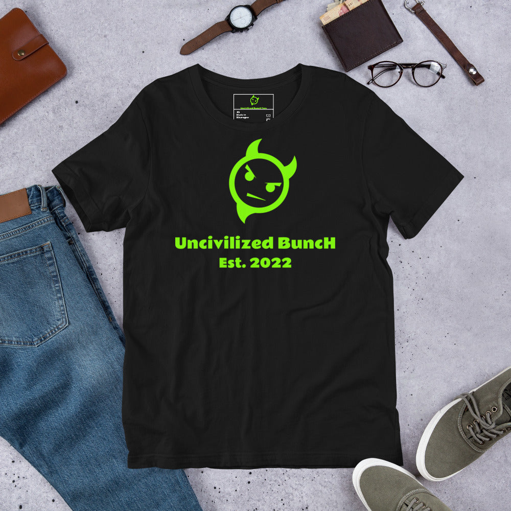 The Official "Uncivilized BuncH Tee" in Limelight Delight (Hot AF Collection)