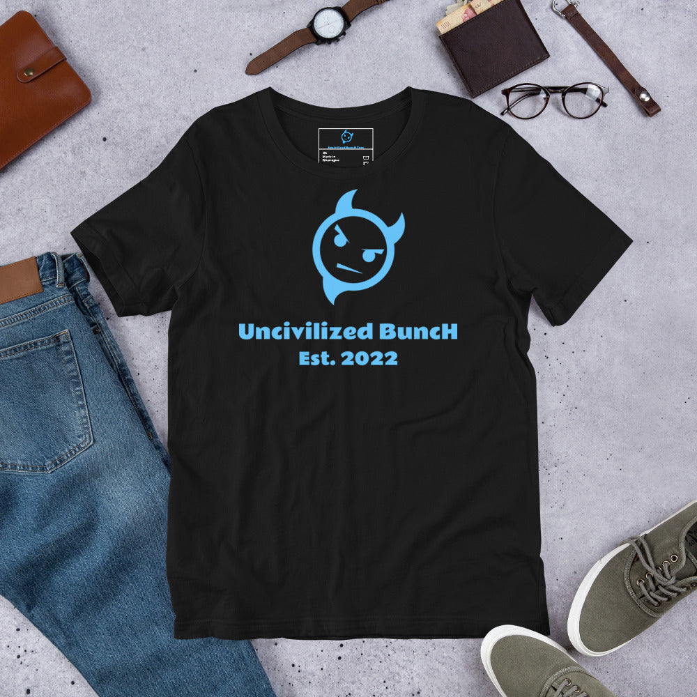 The Official "Uncivilized BuncH Tee" in Blue Lagoon (Hot AF Collection)