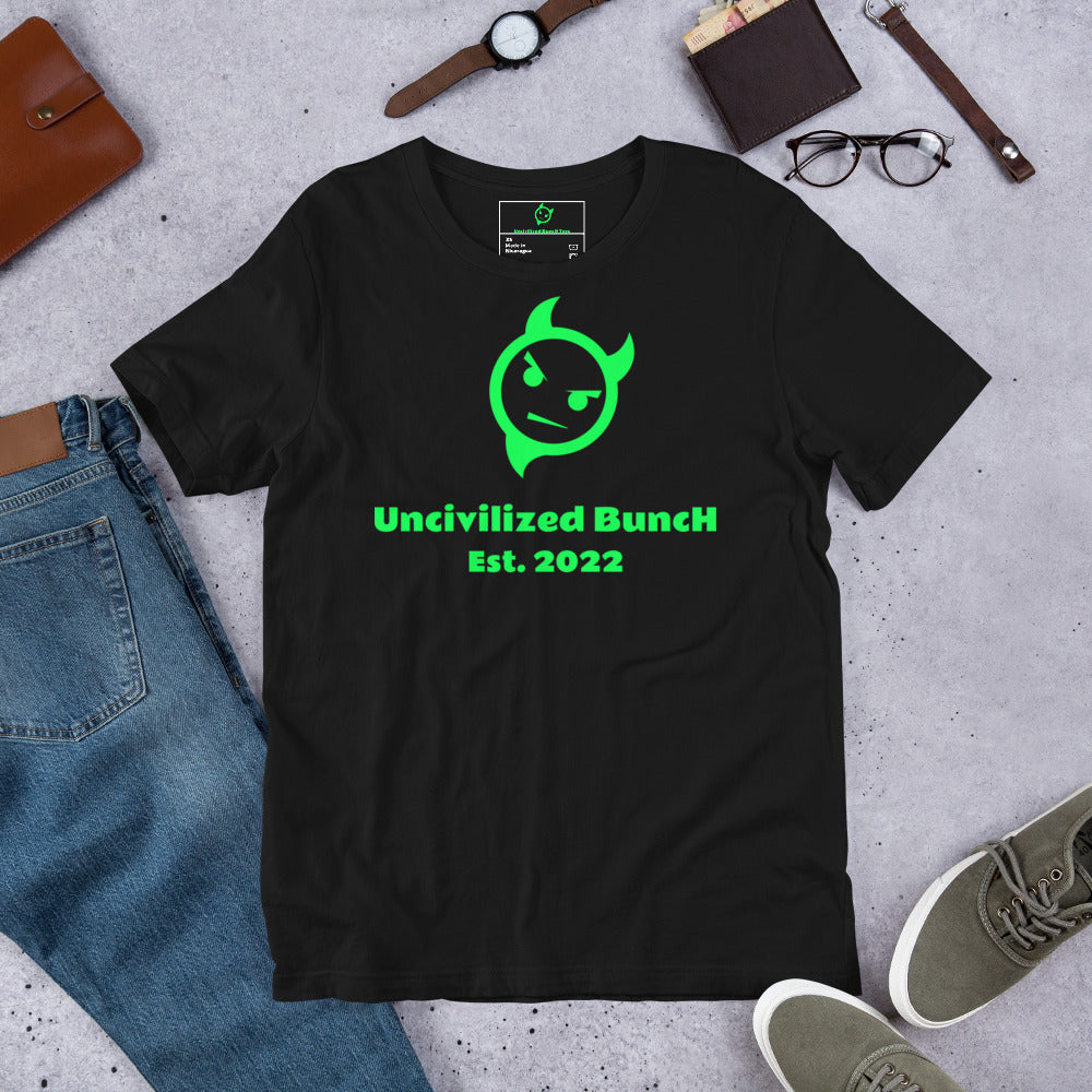 The Official "Uncivilized BuncH Tee" in Kryptonite Glow (Hot AF Collection)