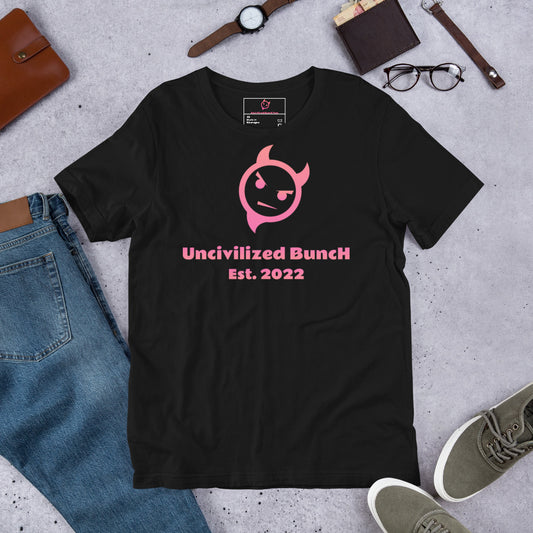 The Official "Uncivilized BuncH Tee" in Psychedelic Sunset (Hot AF Collection)