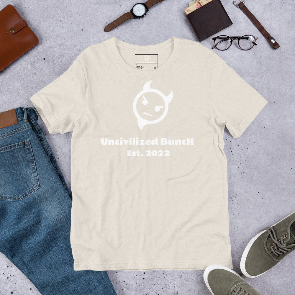 The Official "Uncivilized BuncH Tee" in Angel Dust (Hot AF Collection)