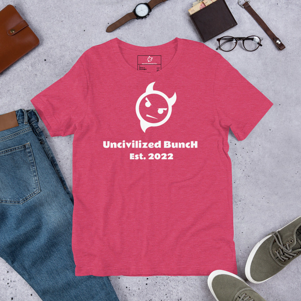 The Official "Uncivilized BuncH Tee" in Angel Dust (Hot AF Collection)