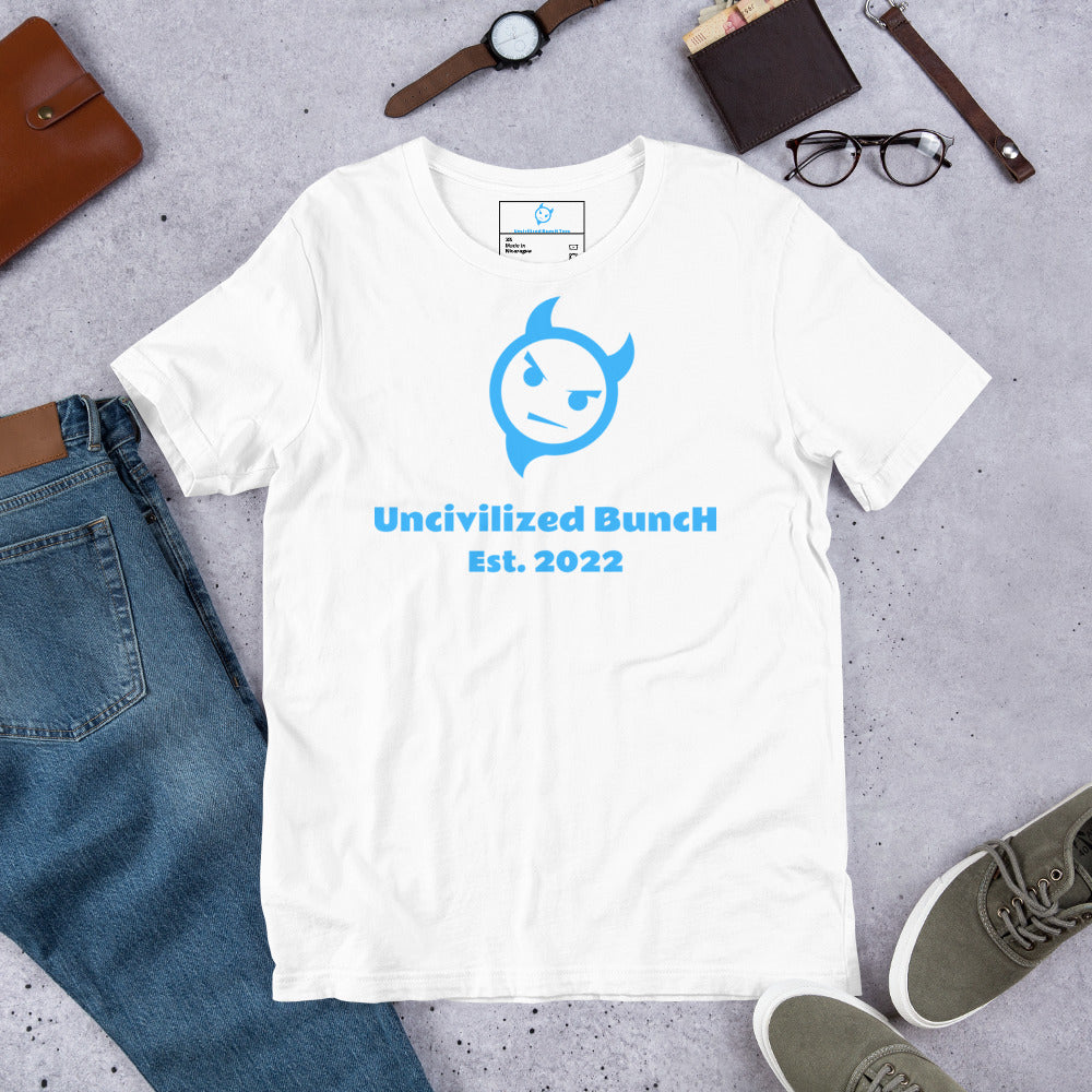 The Official "Uncivilized BuncH Tee" in Blue Lagoon (Hot AF Collection)