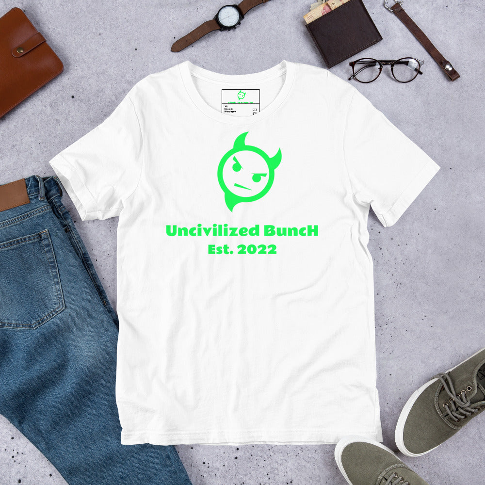 The Official "Uncivilized BuncH Tee" in Kryptonite Glow (Hot AF Collection)